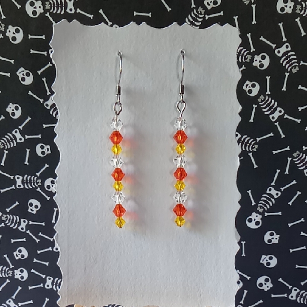 "Candy Corn" Earrings